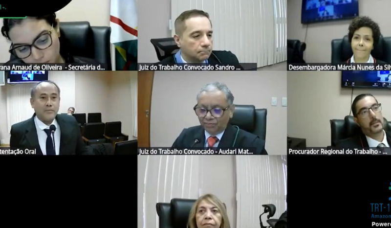 Vídeo: pedreiro faz própria sustentação oral e impressiona desembargadores do TRT-11