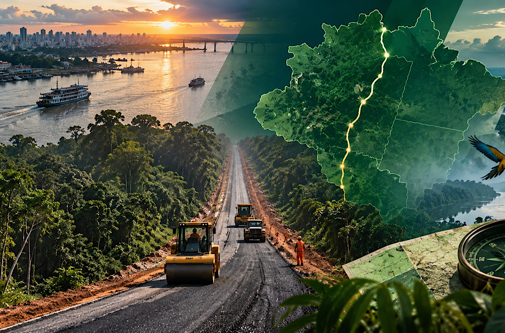 BR-319: o asfalto chegou acompanhado de um mapa