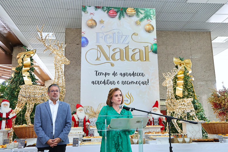 Durante confraternização de Natal, presidente do TCE diz que o “momento é de gratidão”