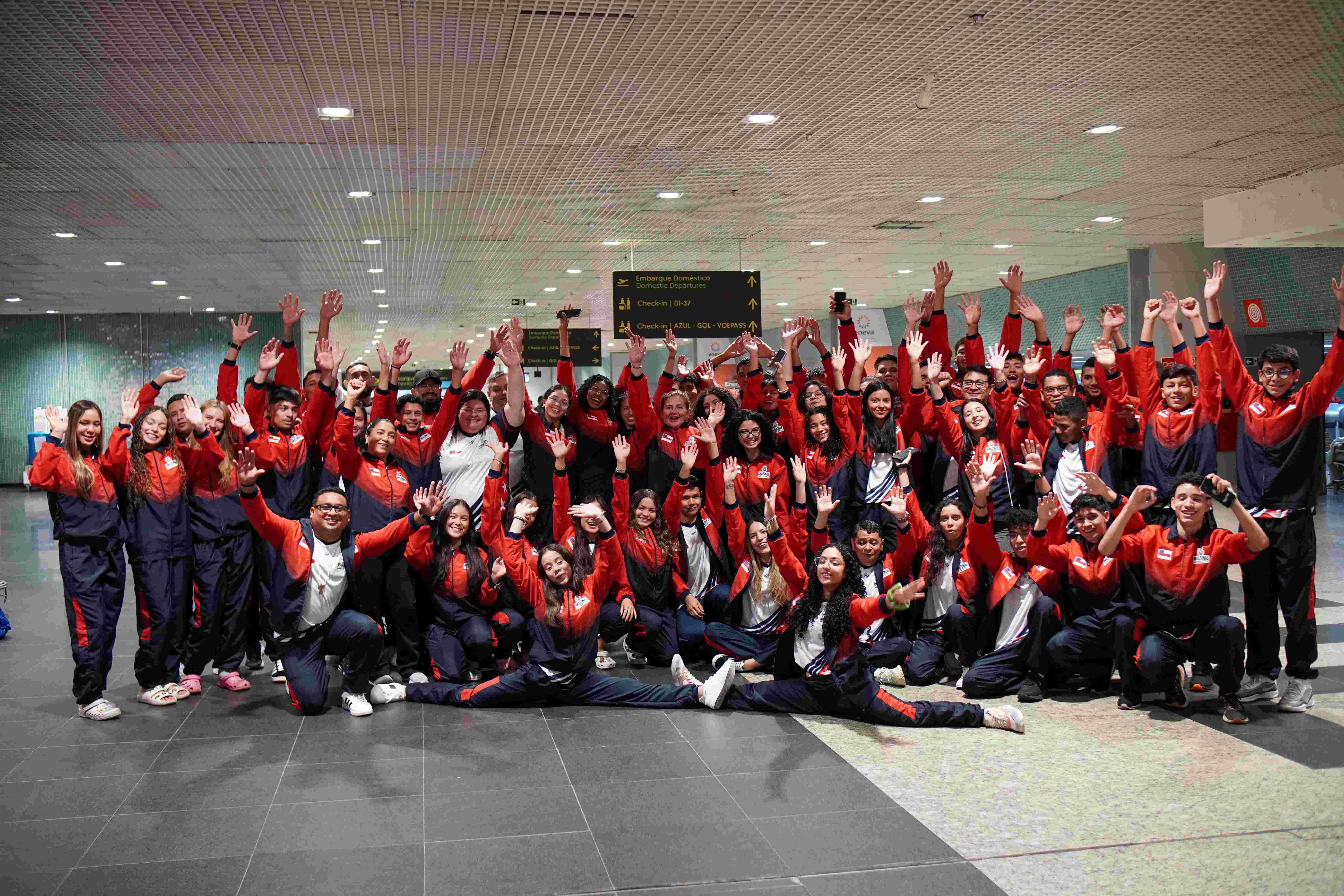 Delegação amazonense chega a Brasília para os Jogos da Juventude 2025