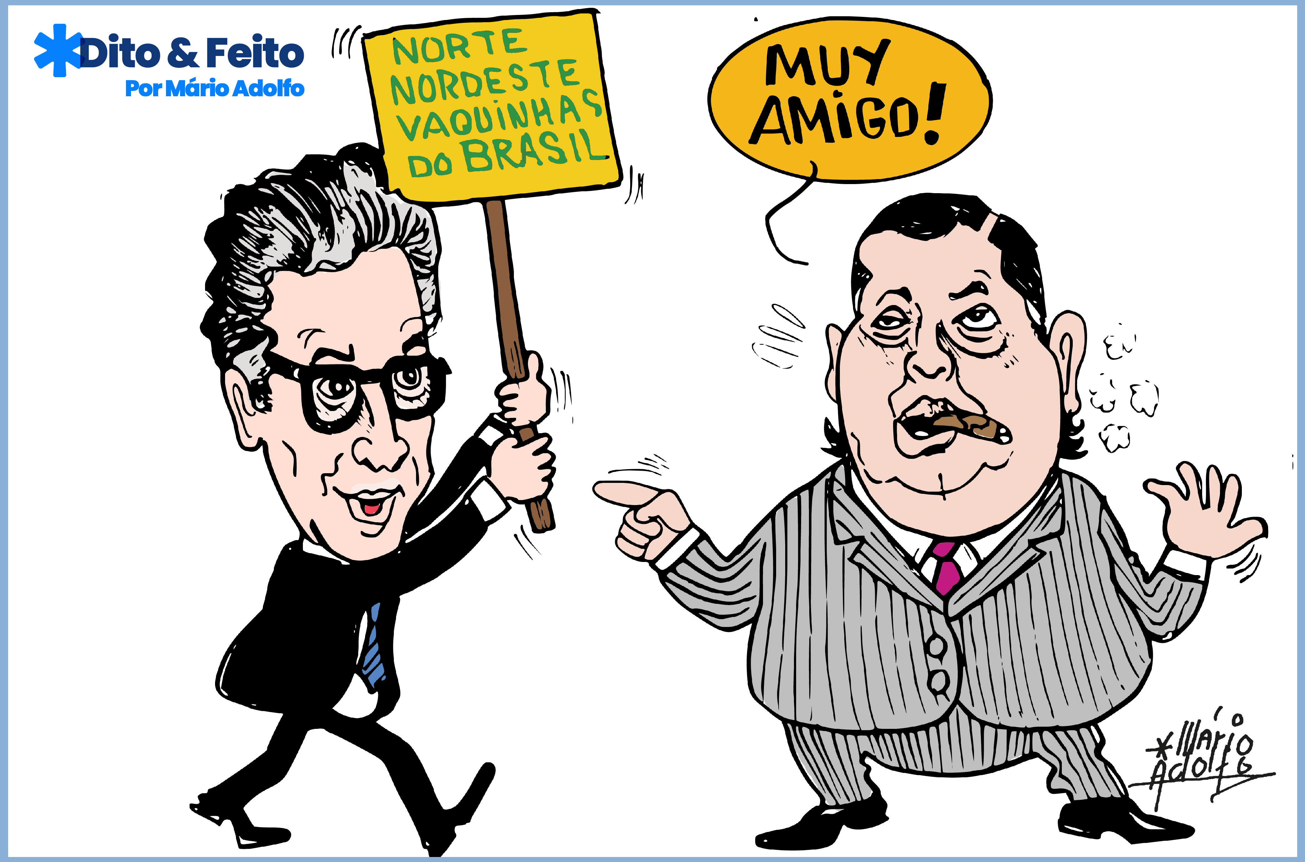 Dito & Feito: Quem tem coragem de homenagear o “MUY AMIGO” Zema?