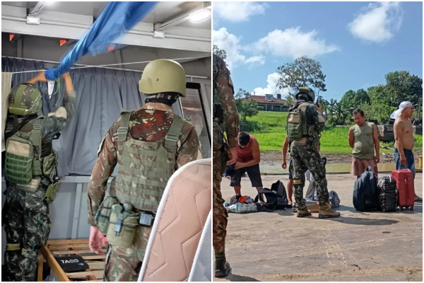 Exército apreende pasta base de cocaína e mil munições em embarcação no AM