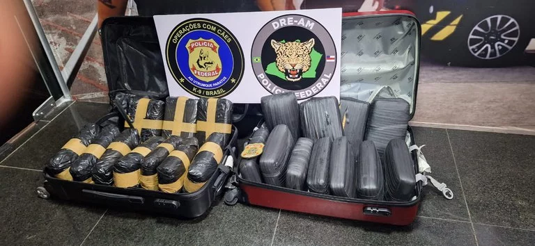 PF prende quatro passageiros com drogas no aeroporto de Manaus