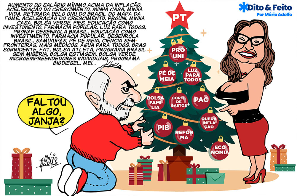 Dito & Feito - Só os pobres de espírito se recusam a enxergar os avanços do governo Lula