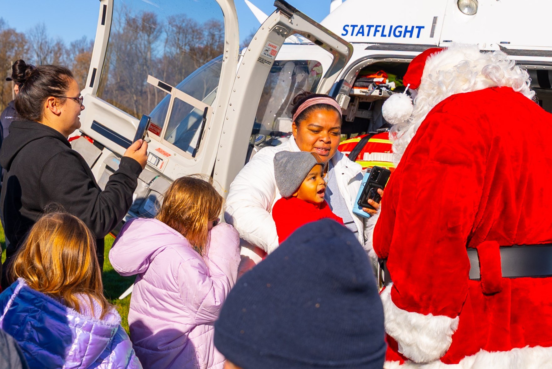 Santa helicopter 2025