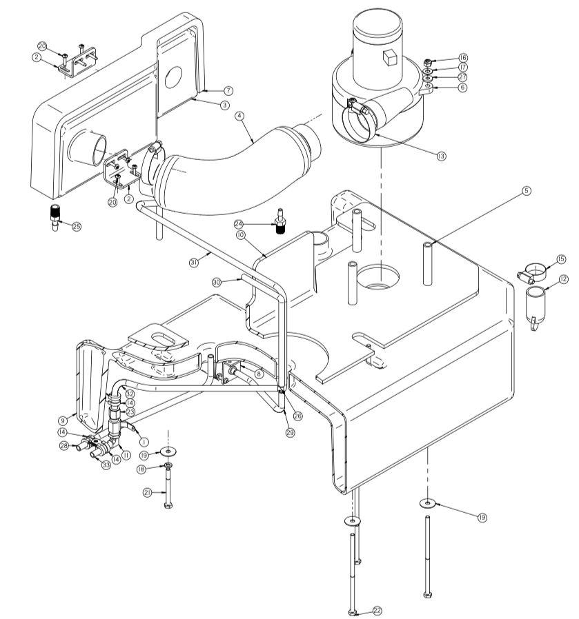 Smaller Optional Tank - Vacuum Bandeau