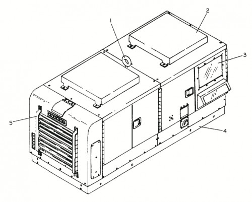 90C20 - Hobart Cummins Diesel Powered 90 kVA 400 Hz Ground Power Unit