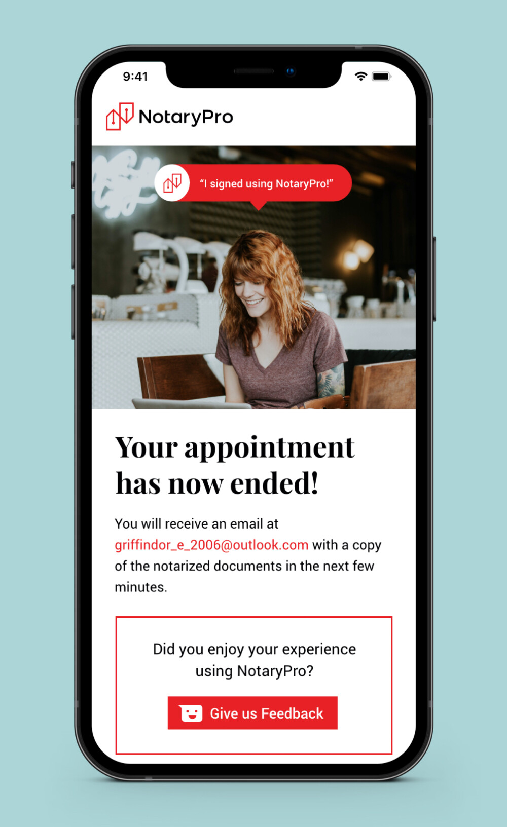 Notary Pro Mobile UI Design Screen 3