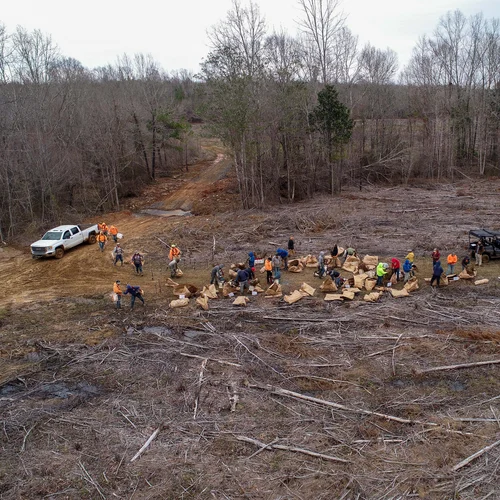 Aerial APMB Tree Planting_Seedling Refill Station
