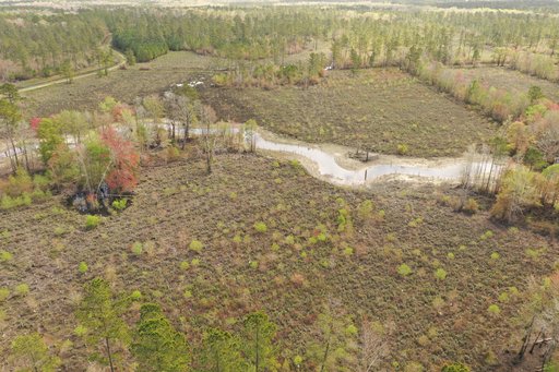 Aerial stream restoration at Carter Stilley