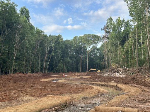 Stream restoration at Duncan Creek in South Carolina
