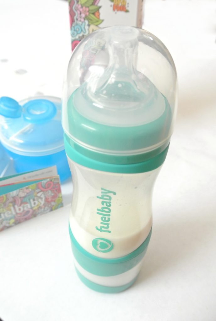 fuelbaby, bottle, baby, feeding, formula, dual, 2 in 1, review, sponsored, product, gadget, new, easy to use, blue, yellow, pink, powder, agitator, fueler, water, shake, to go, tester, momlife, babyhood, motherhood, parenthood, momblogger