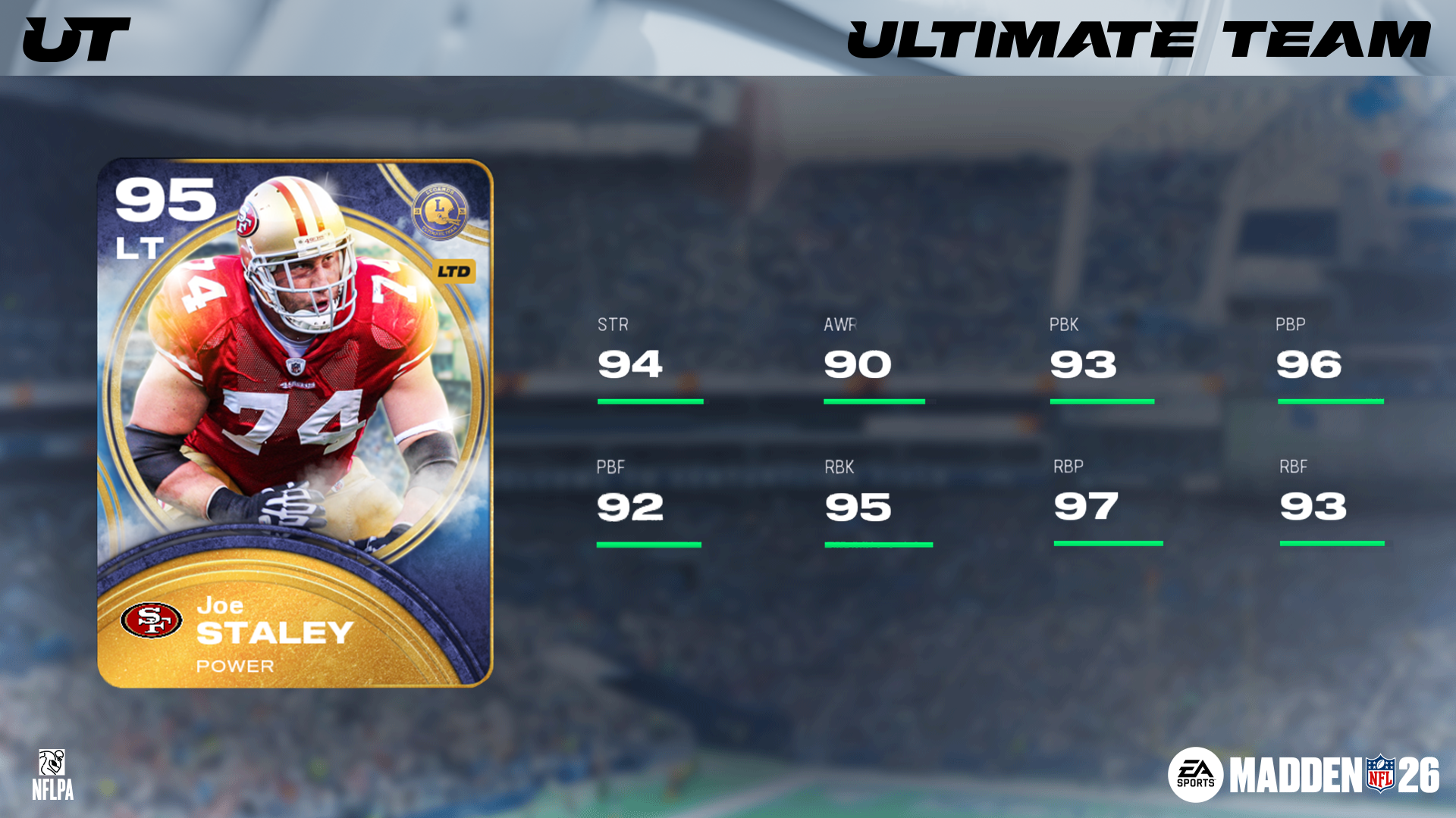 Legends Part 22: Matt Forte, Hugh Green, and LTD Joe Staley - MUT.GG