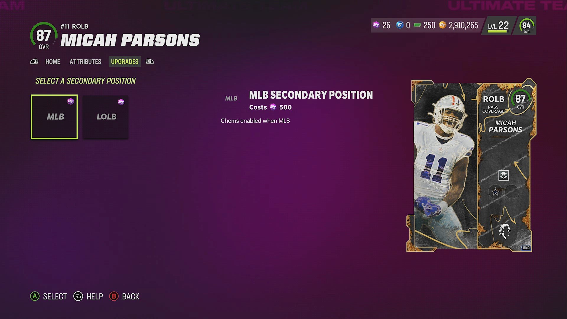 What is Secondary Position Chemistry in Madden Ultimate Team 23? MUT.GG