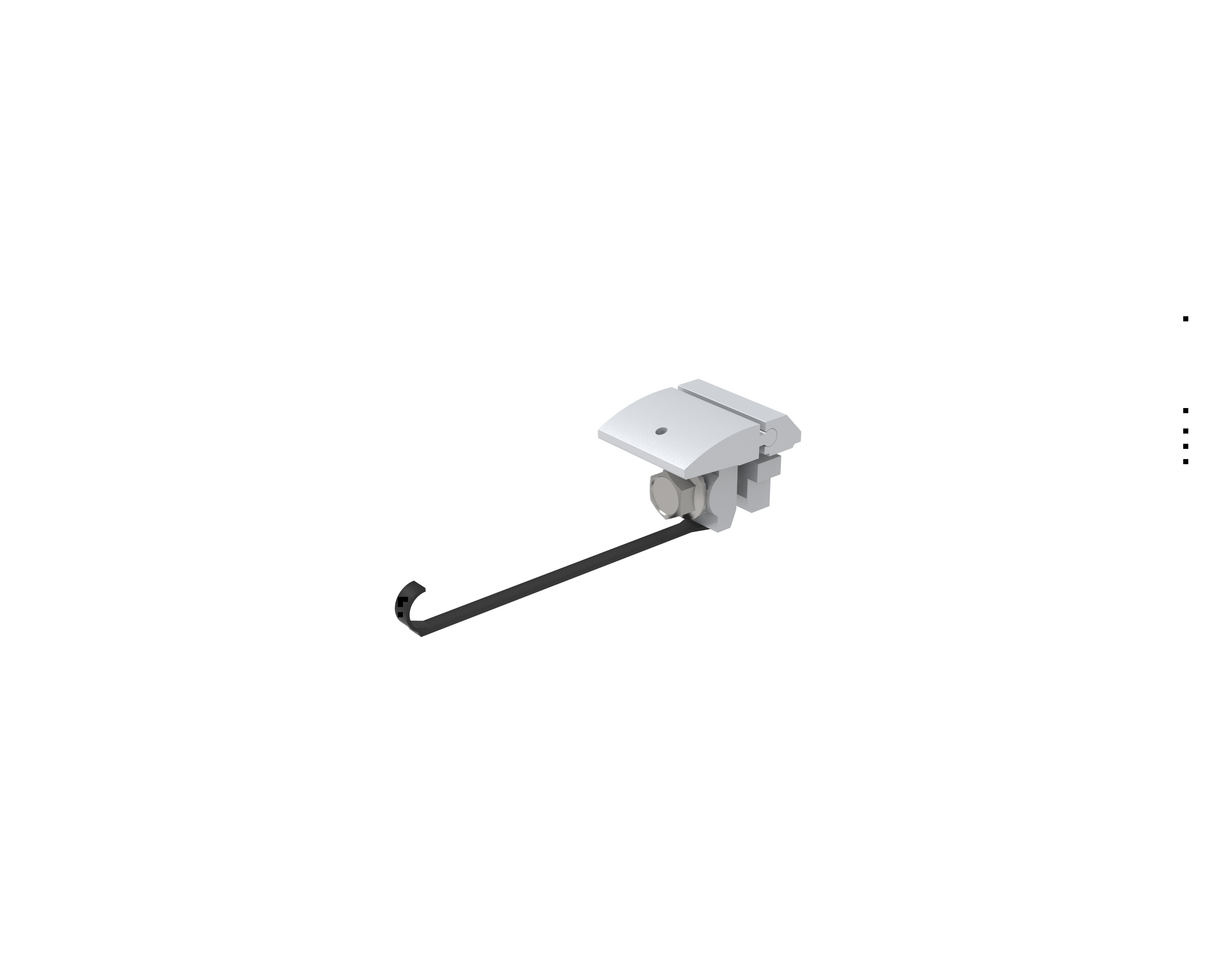 Top Rack Hidden End Clamp