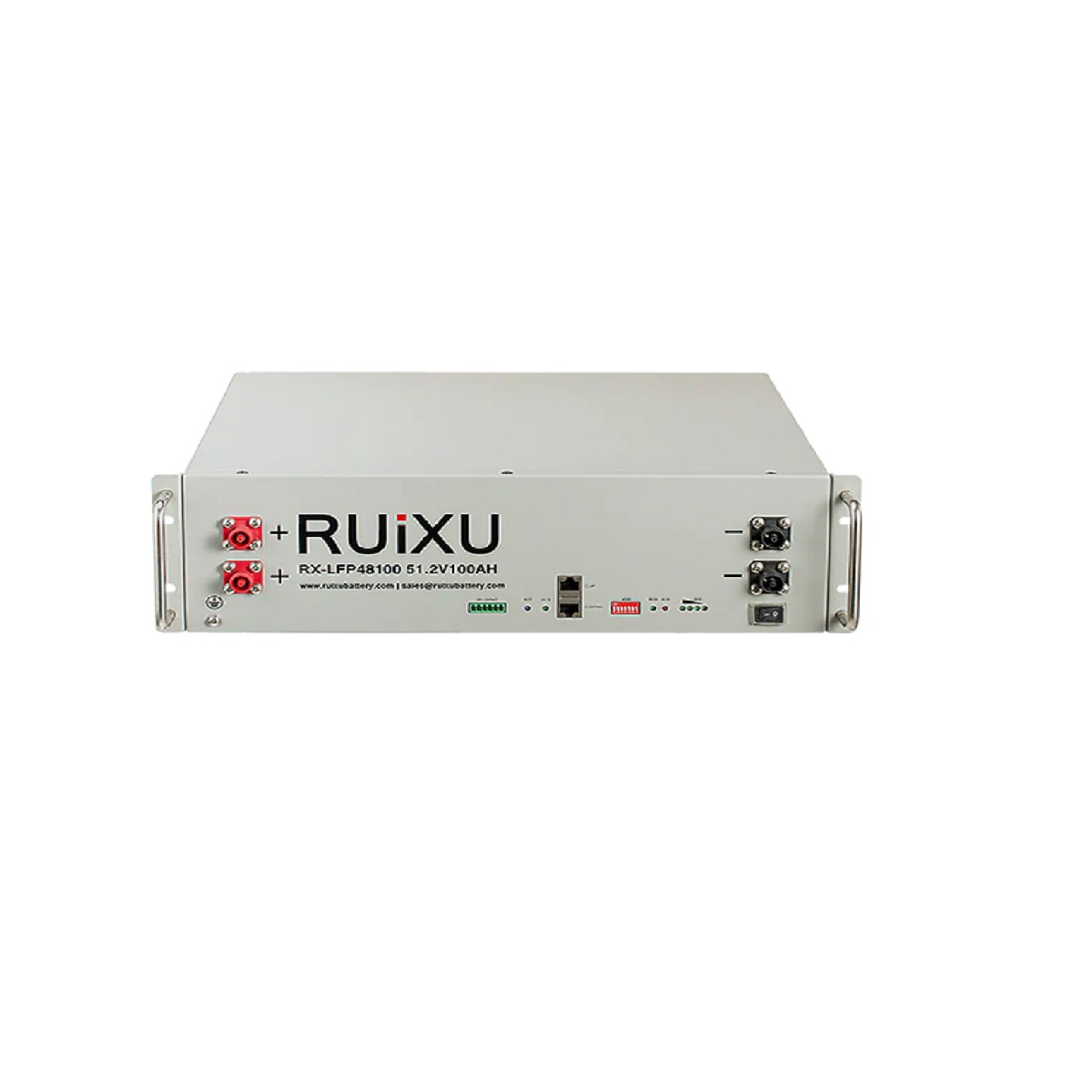 RUiXU 5.12kWh 51.2V 19" Rack Mounted 3U Module Lithium Battery