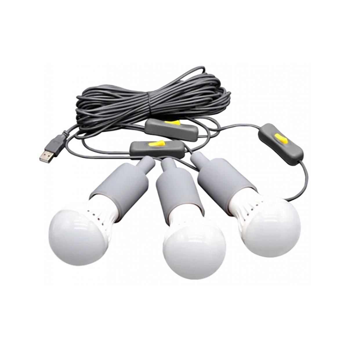 Lion Energy 3 LED Bulb String Lights with 15' Cables