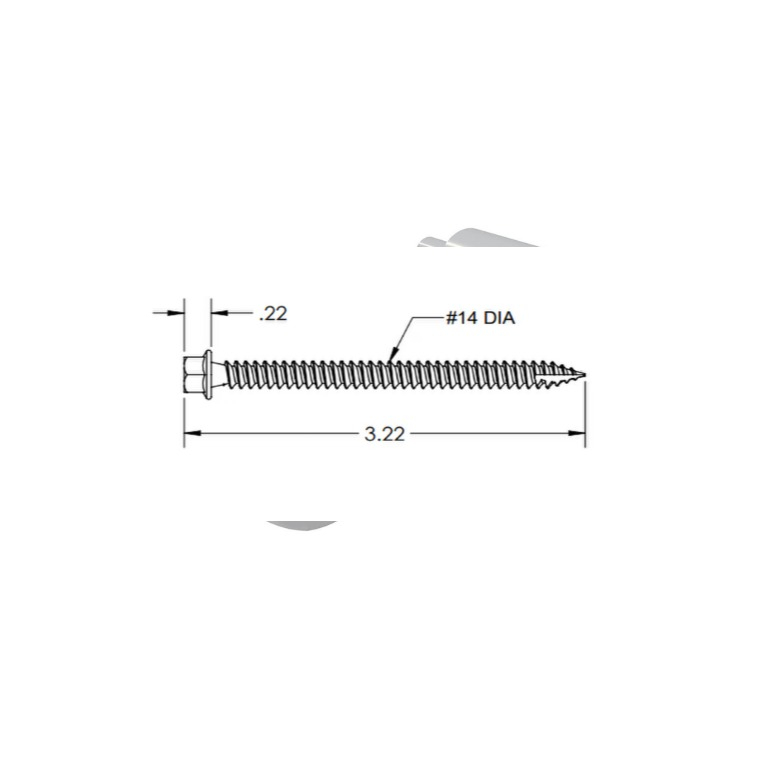 IronRidge RD Structural Screw 3.0L (Priced as each)