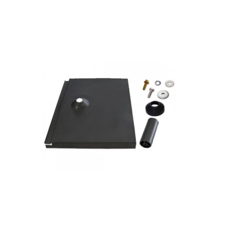 IRONRIDGE Tile Replacement, Flat Tile, 3-1/4" Post, Black