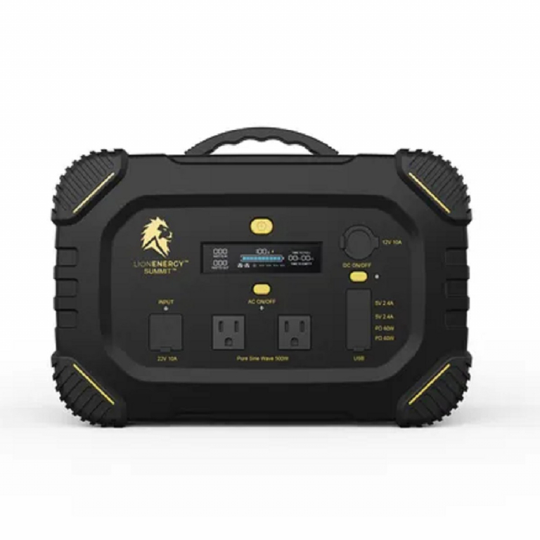 Lion Energy 665Wh LiFePO4, 500W AC, Portable Generator