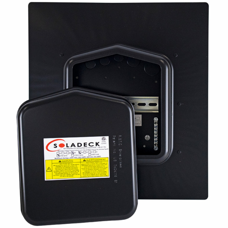 SolaDeck Roof Mount Outdoor Pass-thru Enclosure (Black)