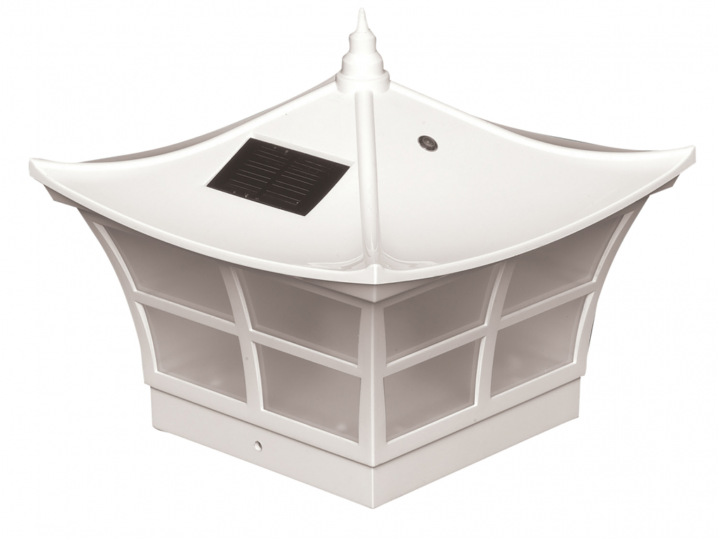 Classy Caps PVC Ambience Solar Post Cap Light 5x5 White