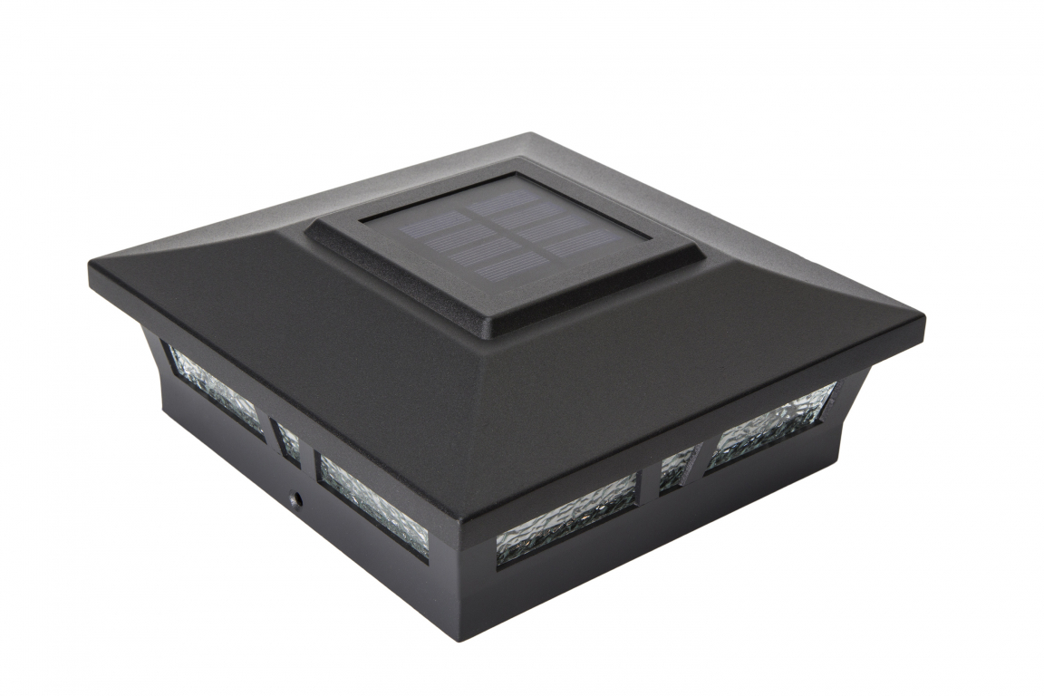 Classy Caps Oxford Solar Post Cap Light 6x6 Black