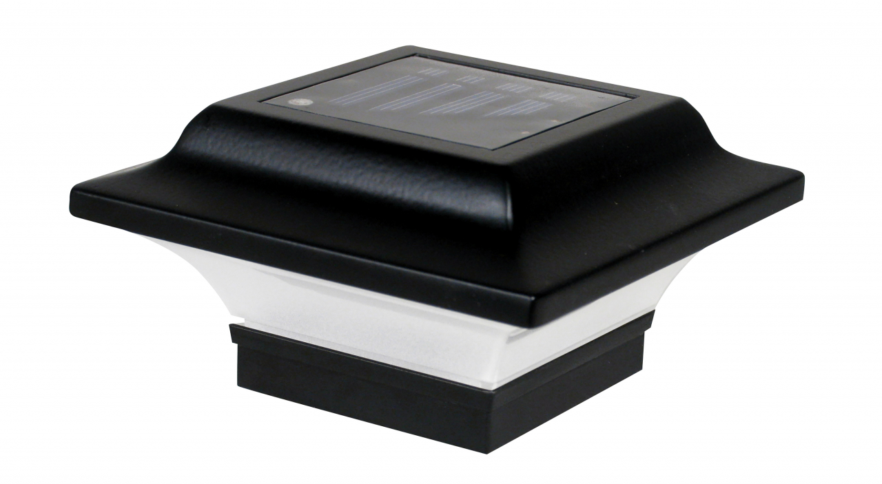 Classy Caps Imperial Solar Post Cap Aluminum (Black)