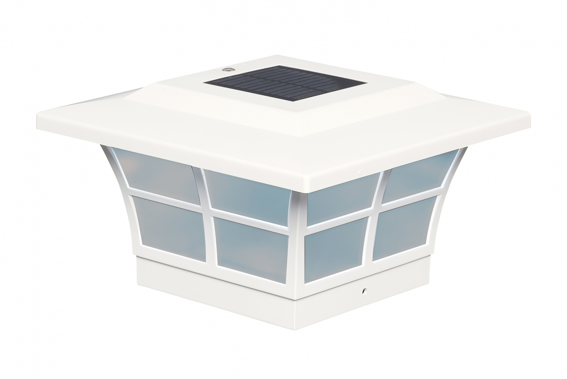 Classy Caps PVC Prestige Solar Post Cap 5x5 (White)