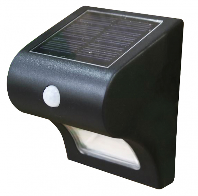 Classy Caps Solar Motion Sensor Black Deck & Wall Light