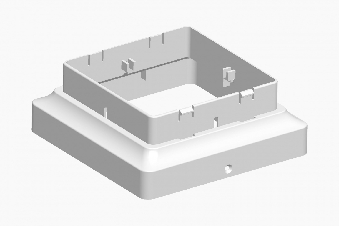 Classy Caps Adaptor PVC 5 x 5 (White)
