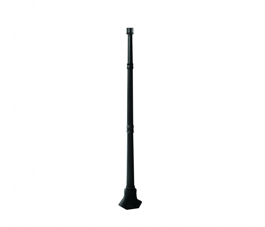 Classy Caps Lamp Post Base Aluminum (Black)