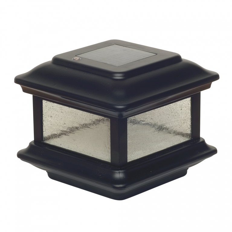 Classy Caps Colonial Solar Post Cap Light Aluminum