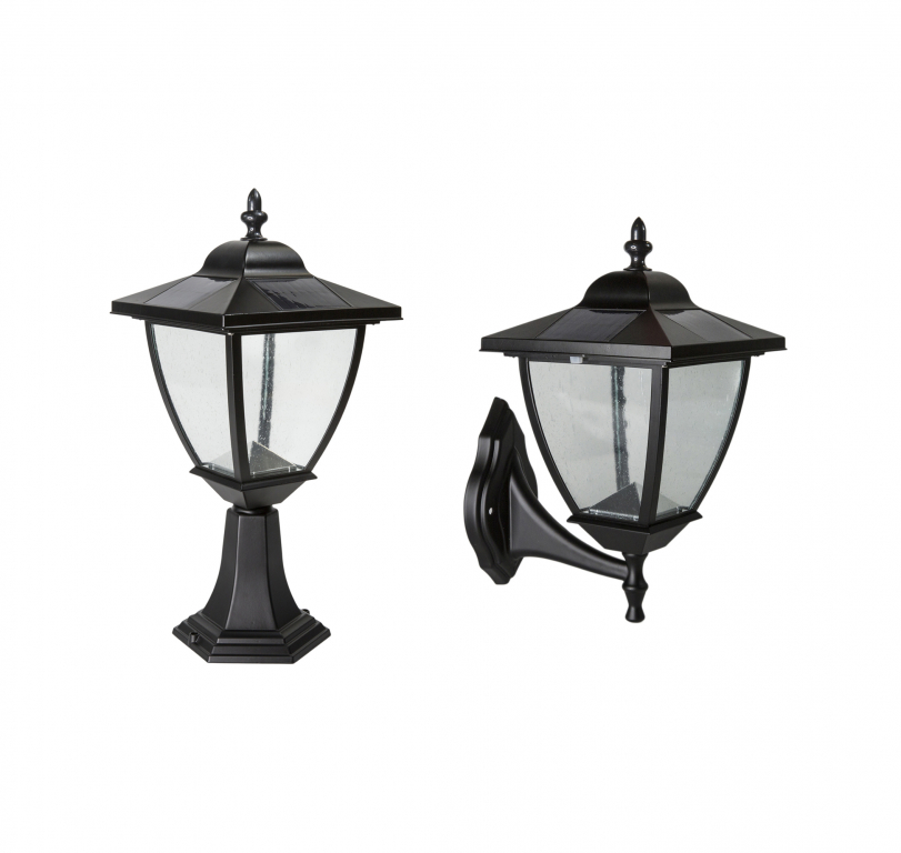 Classy Caps Elegante Solar Lamp Aluminum (Black)