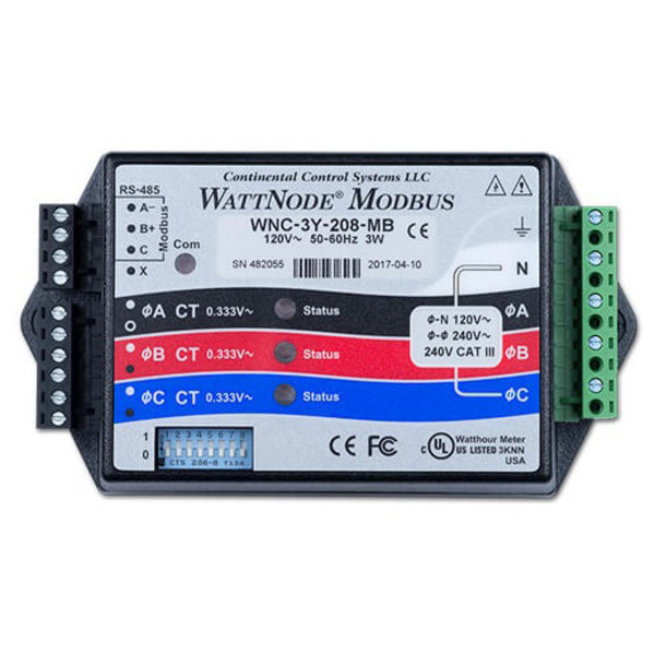 CCS WattNode Modbus 3 Phase Electric Meter