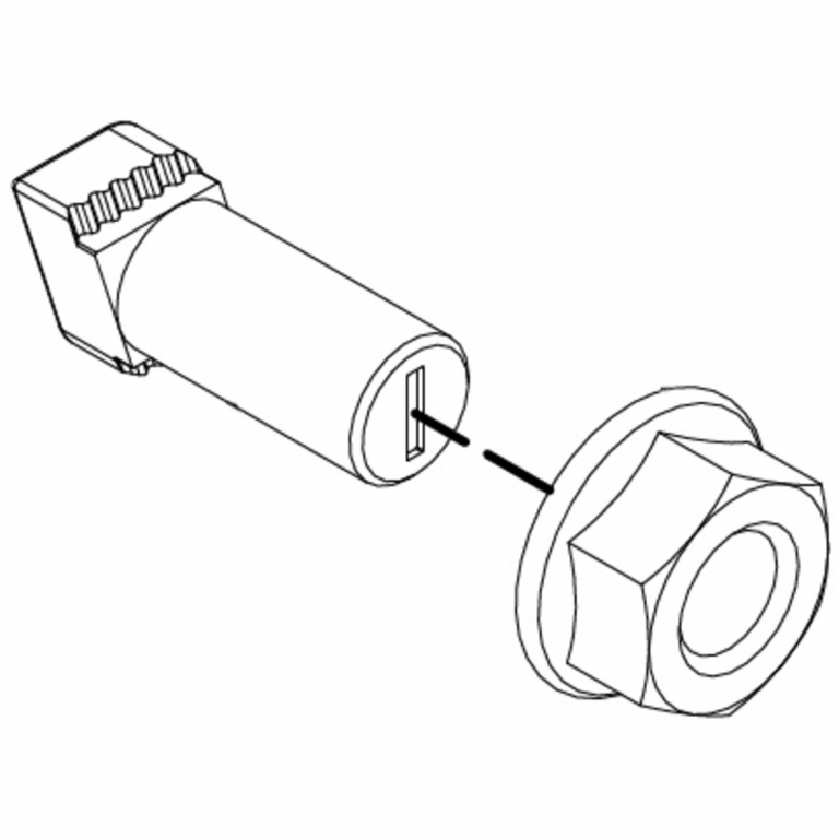 UNIRAC Bonding T-BOLT & NUT 3/8 in x 1 in (Priced as each)