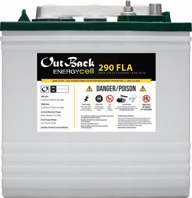 OutBack Power EnergyCell 6V 290Ah Group GC2 Battery