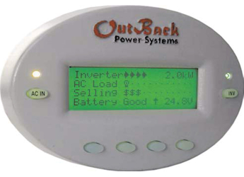 OutBack Power Gray Oval Housing with RS232 serial port