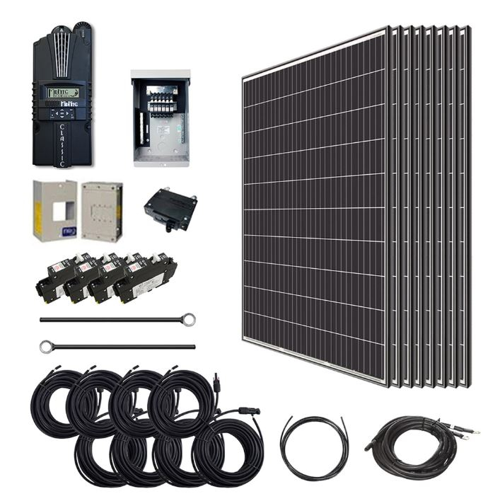 Renogy 2500 WATT 48 VOLT Monocrystalline Solar Kit