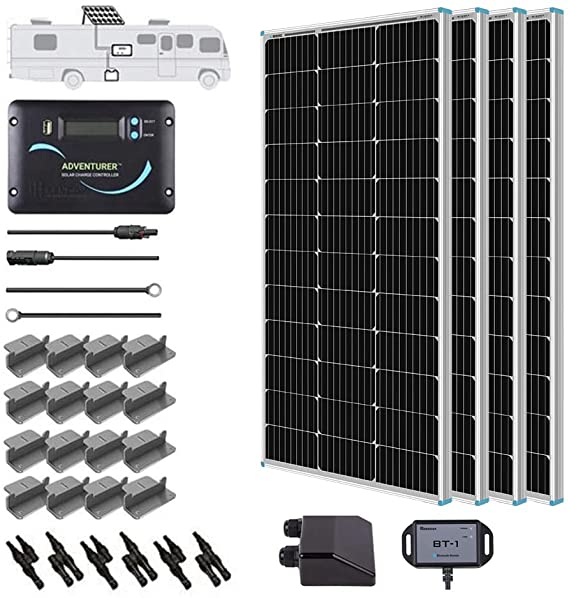 Renogy 400 Watt 12 Volt Solar RV Kit w/ 30Amp Charge Controller