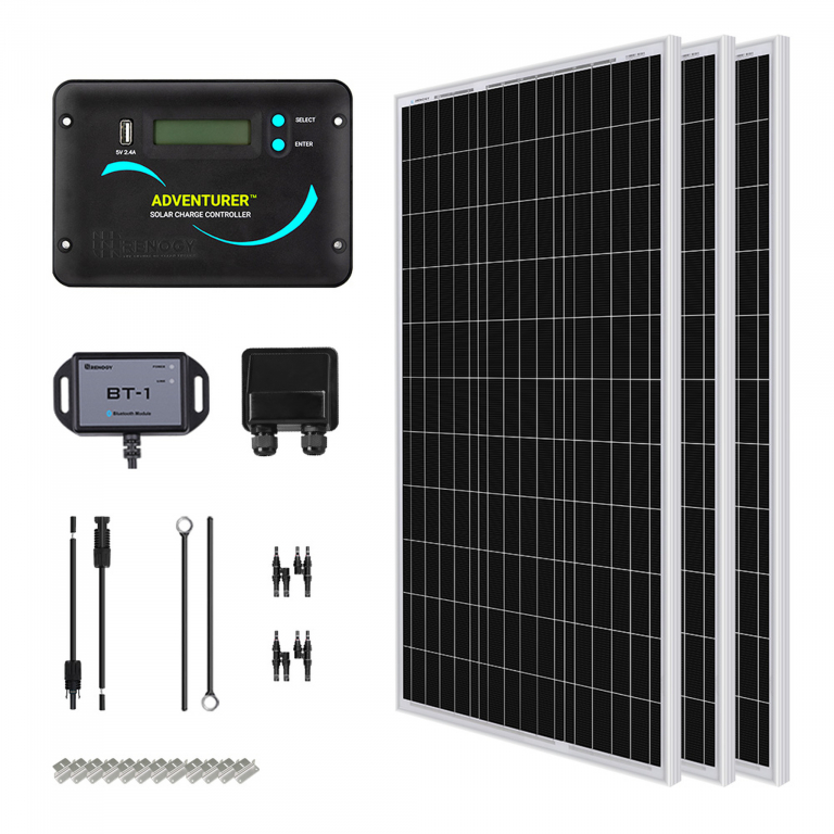 Renogy 200 Watt 12 Volt Solar RV Kit w/ 30A PWM Charge Controller