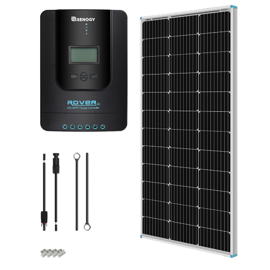 Renogy 100 Watt 12 Volt Solar Starter Kit with 20A MPPT