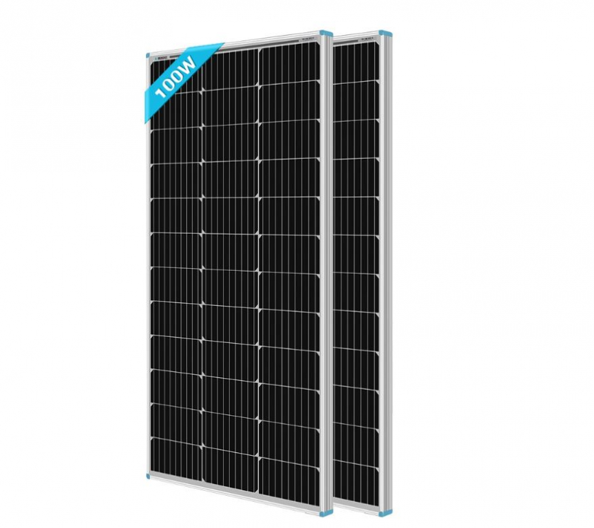 Renogy 100 Watt 12 Volt Mono Solar Panel (2 Pcs)