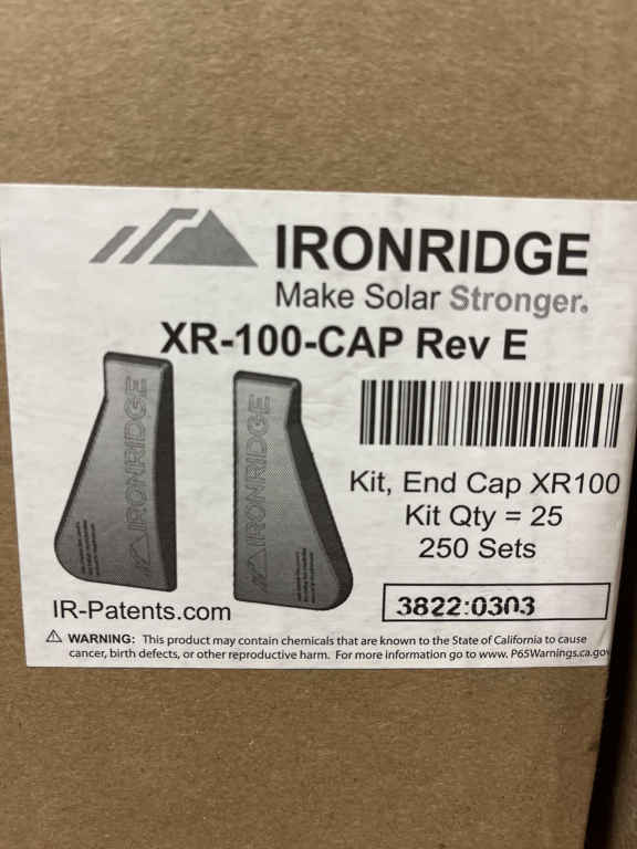 IronRidge XR100 End Cap for Rails