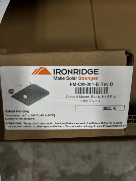 IronRidge FM-CM-001-B Conduit Mount
