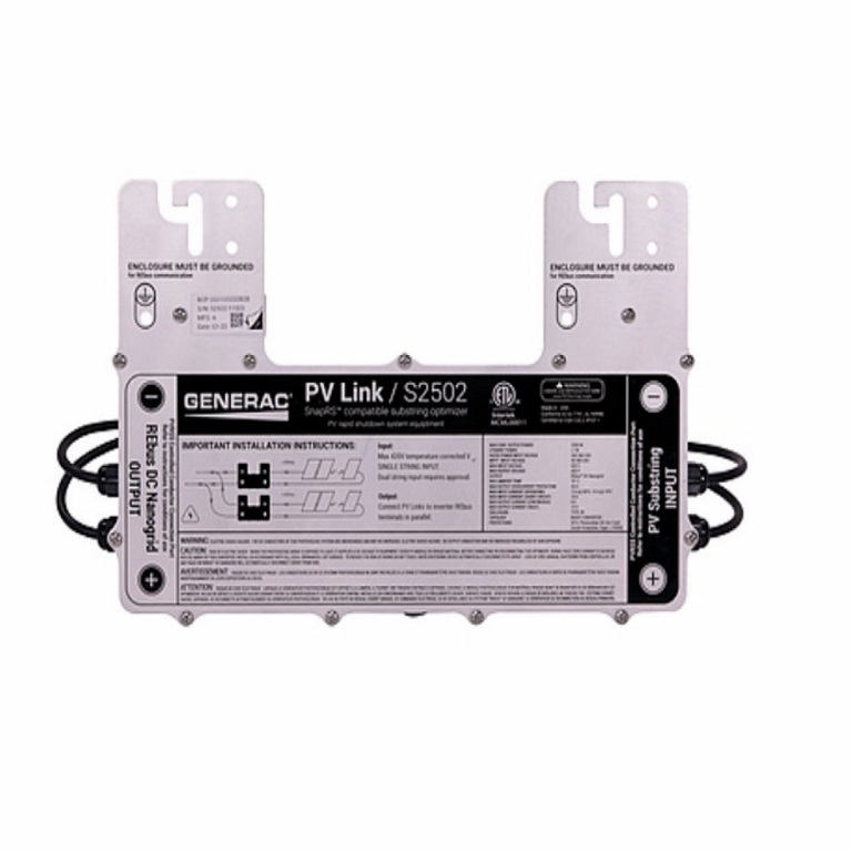 Generac Pika PV Link S2500 Series substring optimizer