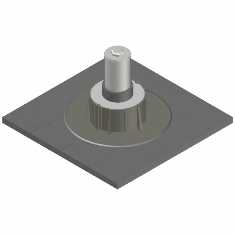 Chem Link 4” Diameter E-Curb Round, Gray