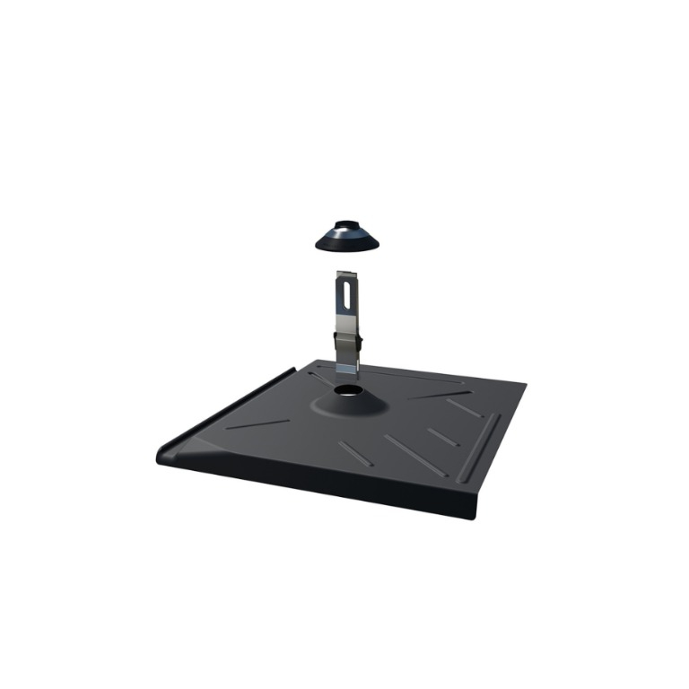 Pegasus Solar Flat Tile Scissor Mount Flashing Kit - Black