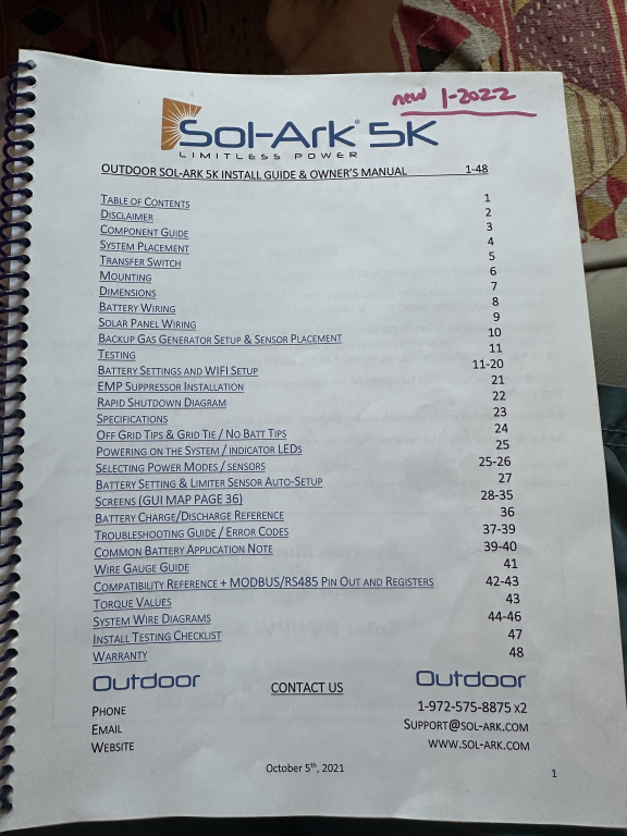 Sol-Ark 5kW Residential Hybrid Inverter
