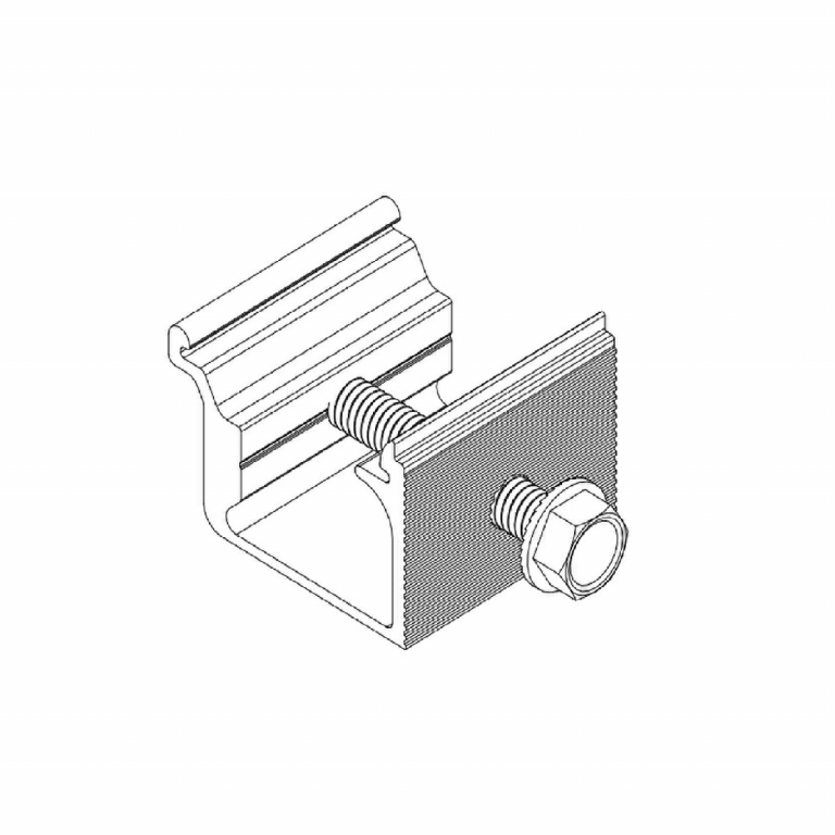 Unirac StrongHold Rail Clamp Mill (Priced as pack of 1 ea)